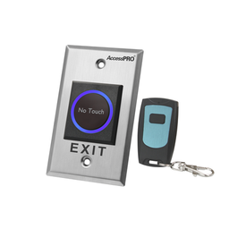 [ACCESK1LTR] Botón de Salida sin Contacto con Control Remoto / Iluminación LED / Distancia de Detección Touch Ajustable | ACCESK1LTR