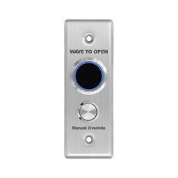 [APB2BL-40] Botón de Salida Doble con Aro Iluminado / IP65 / Diseño Estético Delgado / Temporizador y Distancia Ajustable / Botón Sin Contacto y Botón de Contacto en uno solo | APB2BL-40