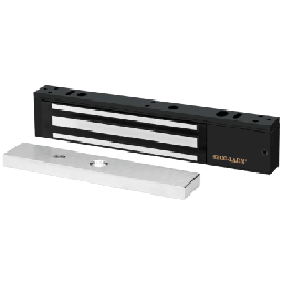[E-941SB-600PQ] Chapa Magnética  600 Lbs / Led de Estatus / Color Negro /  Libre de Magnetismo Residual / Sensor de Adherencia / Diseño Elegante | E-941SB-600PQ