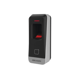 [DS-K1201A-MF] Lector esclavo MIFARE IP65 / Huella Digital / Lector de Tarjetas de Proximidad MiFare / RS-485 / Interior y Exterior / Requiere Panel de Control de Acceso Serie DS-K26 y DS-K27 | DS-K1201A-MF