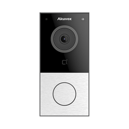 [E12W] DOORBELL / WIFI / 100% en la Nube / POE / Bluetooth / NFC / Lector de Tarjetas MIFARE / Notificación en APP /  Llamada Telefónica / SIP / ONVIF / IP65 / Cámara 2 MP / Botón con Iluminación / Control de 1 Puerta | E12W