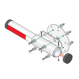 [1601-242] Kit de Instalación Para Brazos de Aluminio Doorking / Compatible con Barreras 1601 y 1603 | 1601-242
