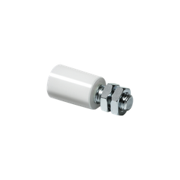 [1130-1010-001] Rodillo de Nylon 30mm / Con Cuerpo de Acero Galvanizado Resistente a la Corrosión | 1130-1010-001
