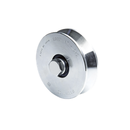 [1150-2050-001] Rueda de 12 cm SIN Soporte Para Puertas Corredizas de Hasta 450 Kg / Canal Tipo "V" | 1150-2050-001