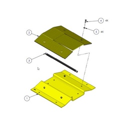 [1603-170] Sección libre de picos para barreras DKS 1603-180  y 1603-380 / Agregue un paso seguro para motocicletas o bicicletas | 1603-170