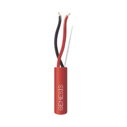 [4306-5504/500] Bobina de 152 Metros (500 Pies) de Alambre / 2 x 18 AWG / Riser / Resistente al Fuego / Color Rojo / Tipo FPLR- CL3R - C(UL) -FT4 / Para Sistemas Contra Incendio o Sistemas de Evacuación | 4306-5504/500