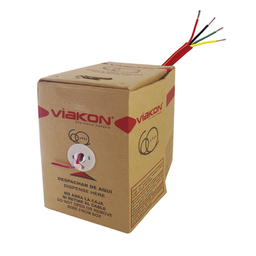 [9424] Bobina de Alambre de 305 Metros (1000 Pies) 4 x 18 AWG, Tipo FPLR de Color Rojo, para Aplicaciones en Sistemas de Detección de Incendio y Sistemas de Evacuación, Hecho en México. | 9424