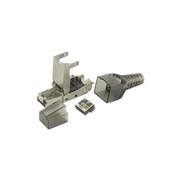 [LPKJ6A17S] Plug RJ45 Blindado Categoría 6A - Sin Herramienta, para Terminación en Campo | LPKJ6A17S