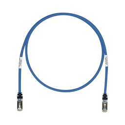 [STP6X2BU] Patch Cord Cat6A, Blindado S/FTP, CM/LS0H, 0.61 Metros (2 Pies), Color Azul | STP6X2BU