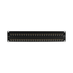 [UP6-F2-48L-RS] Patch Panel Ultramax. UTP, Precargado con Jacks Cat6, 48 Puertos, Plano, 2U | UP6-F2-48L-RS