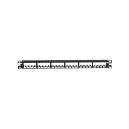 [CP24BLY] Panel de Parcheo Modular Mini-Com (Sin Conectores), Plano, Totalmente Blindado, de 24 Puertos, 1UR | CP24BLY