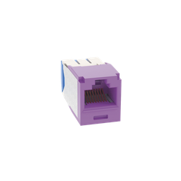[CJ6X88TGVL] Conector Jack RJ45 Estilo TG, Mini-Com, Categoría 6A, de 8 Posiciones y 8 Cables, Color Violeta | CJ6X88TGVL