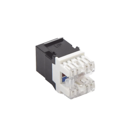 [LP-KJ-649-BK] Módulo Jack Keystone Cat6 con Terminación en Ángulo 180 - Color Negro | LP-KJ-649-BK