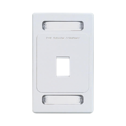[KFP-S-01-02S] Placa de Pared Keystone de 1 Salida, Color Blanco, para Jacks Keystone Z-MAX y MAX | KFP-S-01-02S
