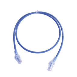 [MC6-03-06B] Patch Cord MC6 Modular Cat6 UTP, CM/LS0H, 0.91 Metros (3 Pies), Color Azul, Versión Bulk (Sin Empaque Individual) | MC6-03-06B