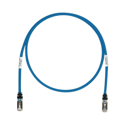 [STP6X3BU] Patch Cord Cat6A, Blindado S/FTP, CM/LS0H, 0.91 Metros (3 Pies), Color Azul | STP6X3BU
