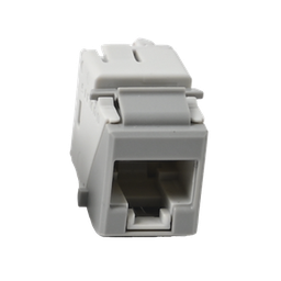 [U6A-K04NS] Jack Ultramax Cat6A, UTP, Tipo Keystone, Color Gris, Punch Down | U6A-K04NS
