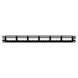 [UICMPP24BLY] Panel de Parcheo Modular Mini-Com (Sin Conectores), Ultimate IDÆ, Plano, Sin Blindaje, Con Etiqueta y Cubierta, de 24 Puertos, 1UR | UICMPP24BLY