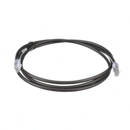 [UTP6AX7BL] Cable de Parcheo UTP, Cat6A, 24 AWG, CM, Color Negro, 2.13 Metros (7 Pies) | UTP6AX7BL