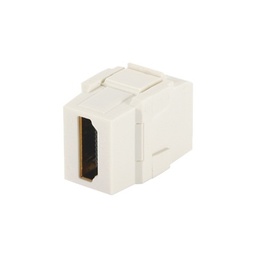 [NKHDMIWH] Módulo Acoplador HDMI 2.0, Hembra a Hembra Tipo-A, Categoría 2, Keystone, Color Blanco | NKHDMIWH