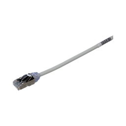 [STP28X1MIG] Patch Cord Cat6A, Diametro Reducido 28 AWG, Blindado S/FTP, CM/LS0H, 1 Metro (3.28 Pies), Color Gris | STP28X1MIG