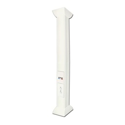 [TH-P-3M] Pole Blanco de 3 Metros (9.84 Pies) para Instalaciones Eléctricas, Voz y Datos, No Incluye Accesorios, Se Venden por Separado los Modelos TEK100DUPLEX (Accesorios de Fijación y Contacto Duplex) y TEK100UNI (Soporte y Tapa Universal) (13000-01000) | TH-P-3M