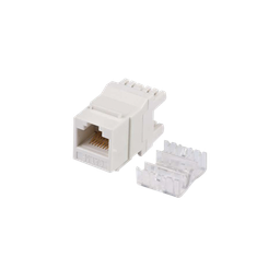 [LP-KJ-549-WH] Módulo Jack Keystone Cat5e con Terminación en Ángulo 180 - Color Blanco | LP-KJ-549-WH