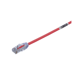 [UTP28X10RD] Cable de Parcheo UTP Cat6A, CM/LSZH, Diámetro Reducido (28AWG), Color Rojo, 3.05 Metros (10 Pies) | UTP28X10RD