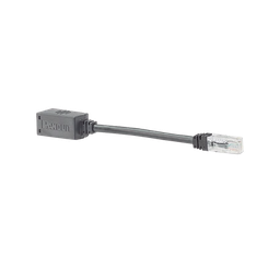 [BKA6ASD8INBL] Adaptador Para Desconexión Accidental Segura, Jack a Plug Categoría 6A, UTP, CM, 20.3 cm (7.99 pulgadas) de Longitud, Color Negro | BKA6ASD8INBL