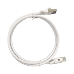 [LP-STP-6A-200WH] Patch Cord Cat6A 10G Blindado 2 Metros (6.56 Pies) Blanco | LP-STP-6A-200WH