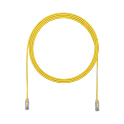 [UTP28SP7YL] Cable de Parcheo TX6, UTP Cat6, Diámetro Reducido (28AWG), Color Amarillo, 2.13 Metros (7 Pies) | UTP28SP7YL