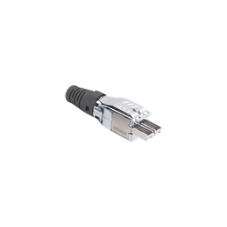 [T7P4B011] Plug TERA de 4 Pares, Compatible con Cable Sólido de 0.64 - 0.55 mm (0.025 - 0.022 Pulgadas) (22 - 23 AWG) S/FTP y F/FTP, Color Negro | T7P4B011