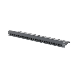 [ZS-PNL-24E] Patch Panel Z-Max, Blindado, de 24 Puertos, Modular (Vacío), Plano, 1UR | ZS-PNL-24E