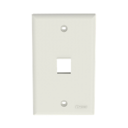 [NK1FNIW] Placa de Pared Vertical, Salida Para 1 Puerto Keystone, Color Blanco Mate | NK1FNIW