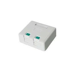 [LP-WP-06] Caja de Pared con 2 Puertos Keystone, No Incluye Jacks | LP-WP-06