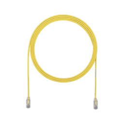 [UTP28X3YL] Cable de Parcheo UTP Cat6A, CM/LSZH, Diámetro Reducido (28AWG), Color Amarillo, 0.91 Metros (3 Pies) | UTP28X3YL