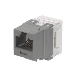 [NK688MIG] Conector Jack Estilo 110 (de Impacto), Tipo Keystone, Categoría 6, de 8 Posiciones y 8 Cables, Color Gris | NK688MIG