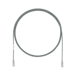 [UTP28SP1.5MGY] Cable de Parcheo TX6, UTP Cat6, Diámetro Reducido (28AWG), Color Gris, 1.5 Metros (4.92 Pies) | UTP28SP1.5MGY