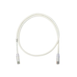[NK6PC14Y] Cable de Parcheo UTP Categoría 6, con Plug Modular en Cada Extremo - 4.3 Metros (14.11 Pies) - Blanco Mate | NK6PC14Y