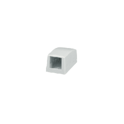 [CBX1WH-A] Caja de Montaje en Superficie, Para 1 Módulo Mini-Com, Color Blanco | CBX1WH-A