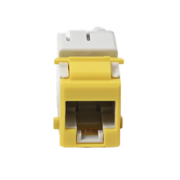 [U6-K05NS] Jack Ultramax Cat6, UTP, Tipo Keystone, Color Amarillo, Punch Down | U6-K05NS