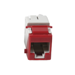 [U6-K03NS] Jack Ultramax Cat6, UTP, Tipo Keystone, Color Rojo, Punch Down | U6-K03NS
