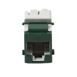 [U6-K07NS] Jack Ultramax Cat6, UTP, Tipo Keystone, Color Verde, Punch Down | U6-K07NS
