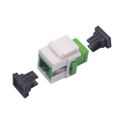 [LP-FO-AD-6150] Acoplador Keystone de Fibra Óptica Monomodo SC/APC Simplex a SC/APC | LP-FO-AD-6150