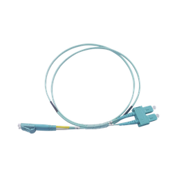 [LP-FOM3-LCSC-R02] Jumper de Fibra Óptica Multimodo OM3 50/125 LC-SC OFNR (Riser), 2.0 mm, Dúplex, Aqua, 2 Metros (6.56 Pies) | LP-FOM3-LCSC-R02