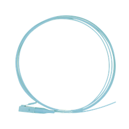 [LP-FOM3-LC-01] Pigtail de Fibra Óptica Simplex LC, PVC, OM3 50/125, Aqua, 1 Metro (3.28 Pies) | LP-FOM3-LC-01
