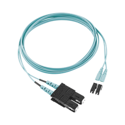 [FX2ERLNSNSNM030] Jumper de Fibra Optica Multimodo 50/125 OM3, LC-SC Duplex, OFNR (Riser), Color Aqua, 30 Metros (98.43 Pies) | FX2ERLNSNSNM030