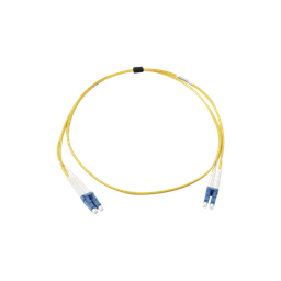 [FJ2-LCULCUL-01] Jumper de Fibra Óptica Monomodo (OS2), XGLO, Riser, LC/UPC-LC/UPC Duplex, OFNR, Color Amarillo, 1 Metro (3.28 Pies) | FJ2-LCULCUL-01