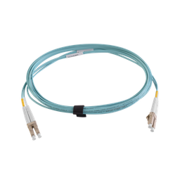 [FJ2-LCLC5V-03AQ] Jumper de Fibra Óptica Multimodo 50/125 XGLO OM4, LC-LC Duplex, OFNR, Color Aqua, 3 Metros (9.84 Pies) | FJ2-LCLC5V-03AQ