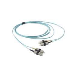 [FJ2-SCSC5L-03AQ] Jumper de Fibra Óptica Multimodo 50/125 OM3 XGLO, SC-SC Duplex, OFNR, Color Aqua, 3 Metros (9.84 Pies) | FJ2-SCSC5L-03AQ